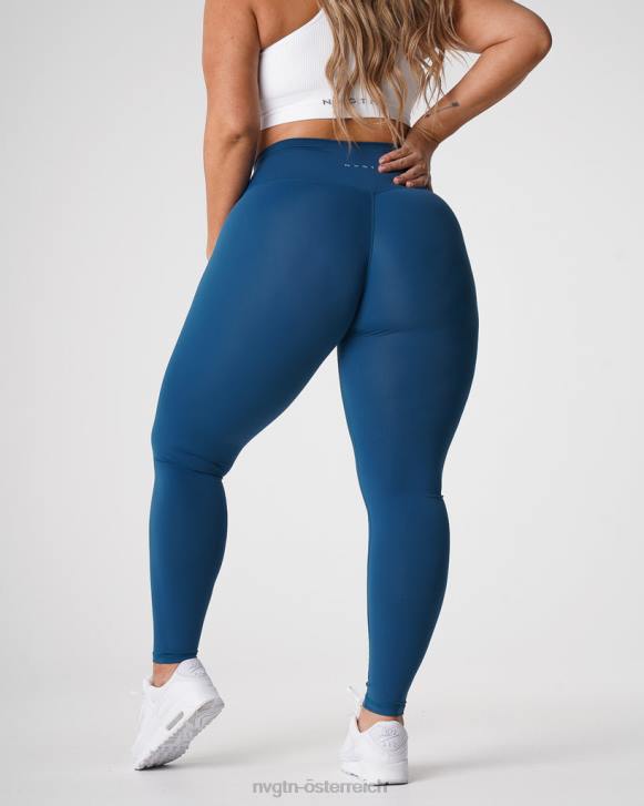 Fitness Frauen NVGTN 6J66650 Pazifikblau charakteristische 2.0-Leggings