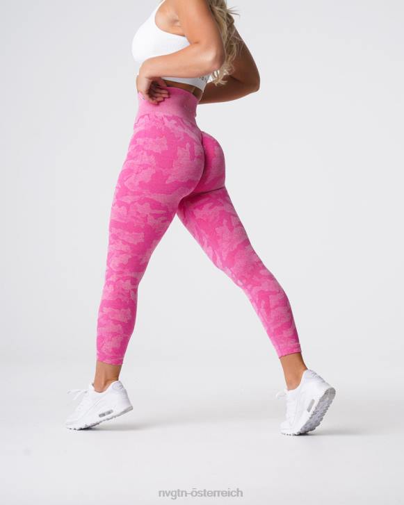 Fitness Frauen NVGTN 6J66659 Kaugummi rosa Nahtlose Camo-Leggings