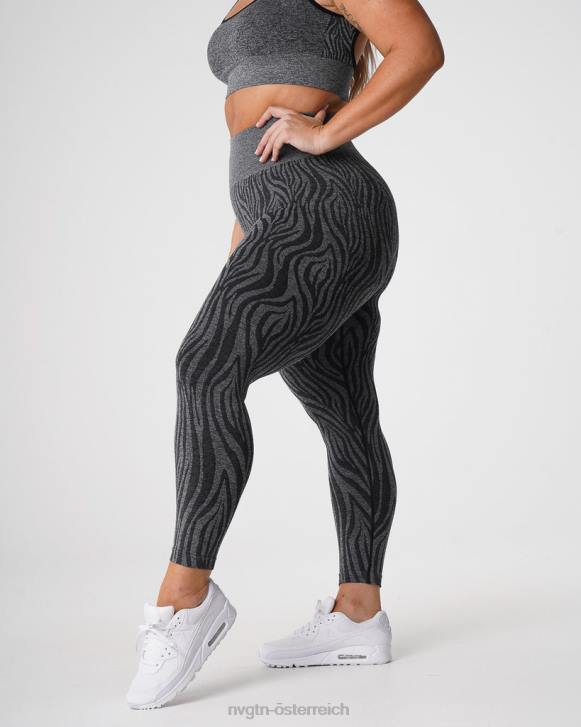 Fitness Frauen NVGTN 6J66677 schwarz gesprenkelt Nahtlose Zebra-Leggings