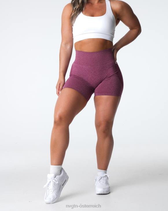 Fitness Frauen NVGTN 6J66337 kastanienbraun Konturnahtlose Shorts