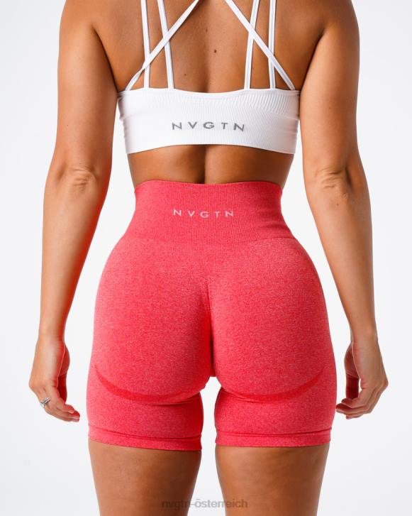 Fitness Frauen NVGTN 6J66350 kandierter Apfel Konturnahtlose Shorts