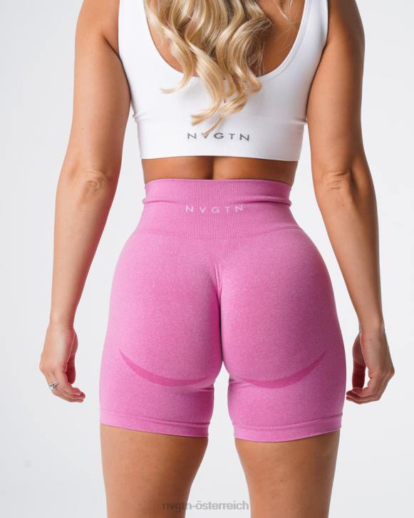 Fitness Frauen NVGTN 6J66353 Kaugummi rosa Konturnahtlose Shorts