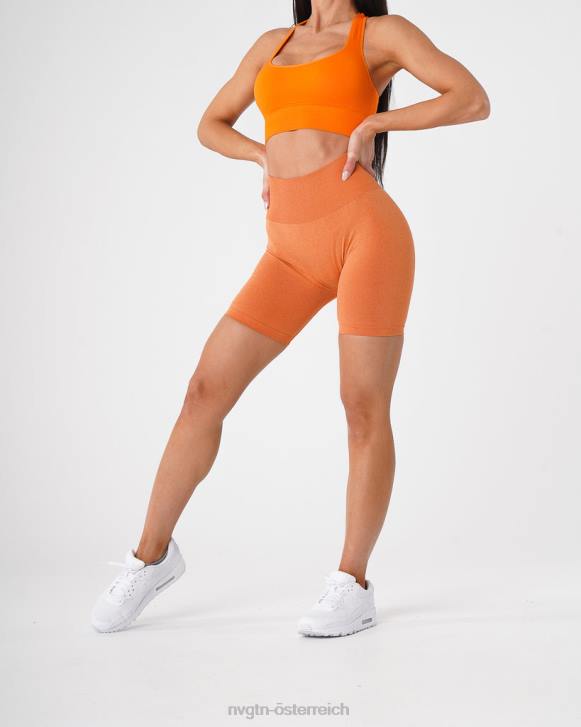 Fitness Frauen NVGTN 6J66485 gebranntes Orange Bikershorts