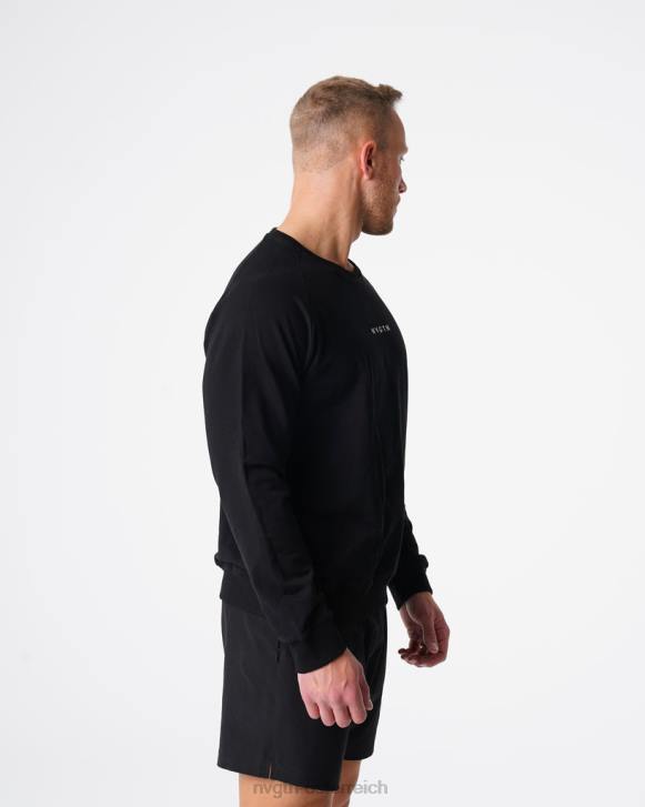 Spitzen Männer NVGTN 6J66790 Schwarz Sweatshirt mit Rundhalsausschnitt