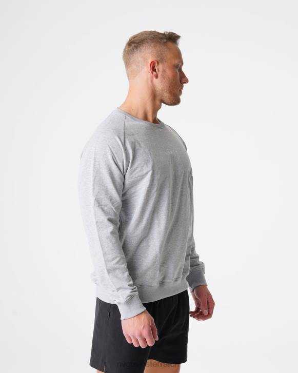 Spitzen Männer NVGTN 6J66792 grau Sweatshirt mit Rundhalsausschnitt