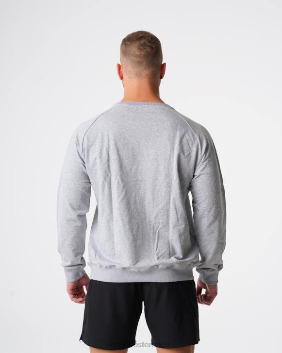 Spitzen Männer NVGTN 6J66792 grau Sweatshirt mit Rundhalsausschnitt