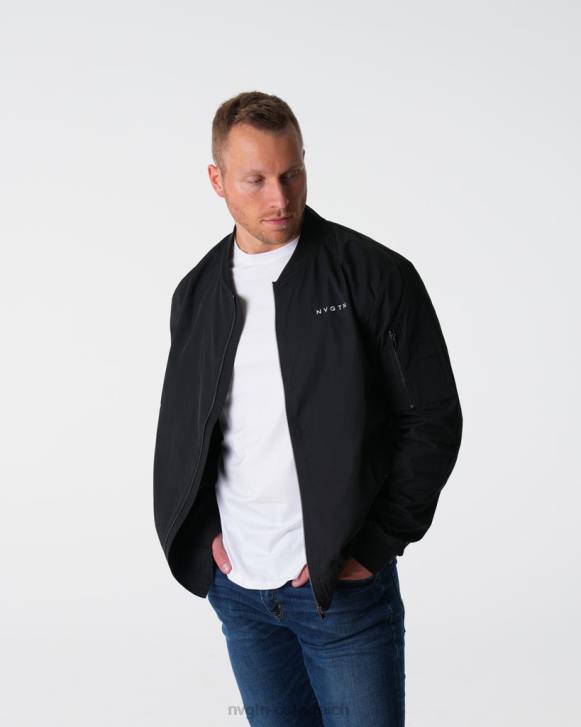 Spitzen Männer NVGTN 6J66782 Schwarz Bomberjacke